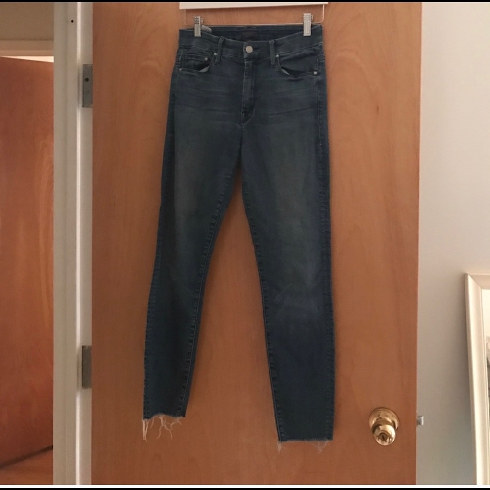 Mother Looker Ankle Fray Jeans